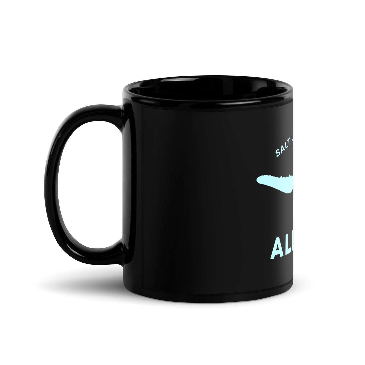 ALL HAIL: Black Glossy Mug