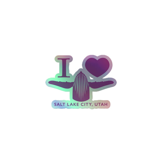 I HEART WHALE: Holographic stickers